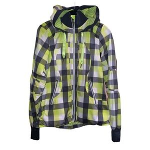 Lululemon Foxy Lime Hooded Pleated Back Jacket